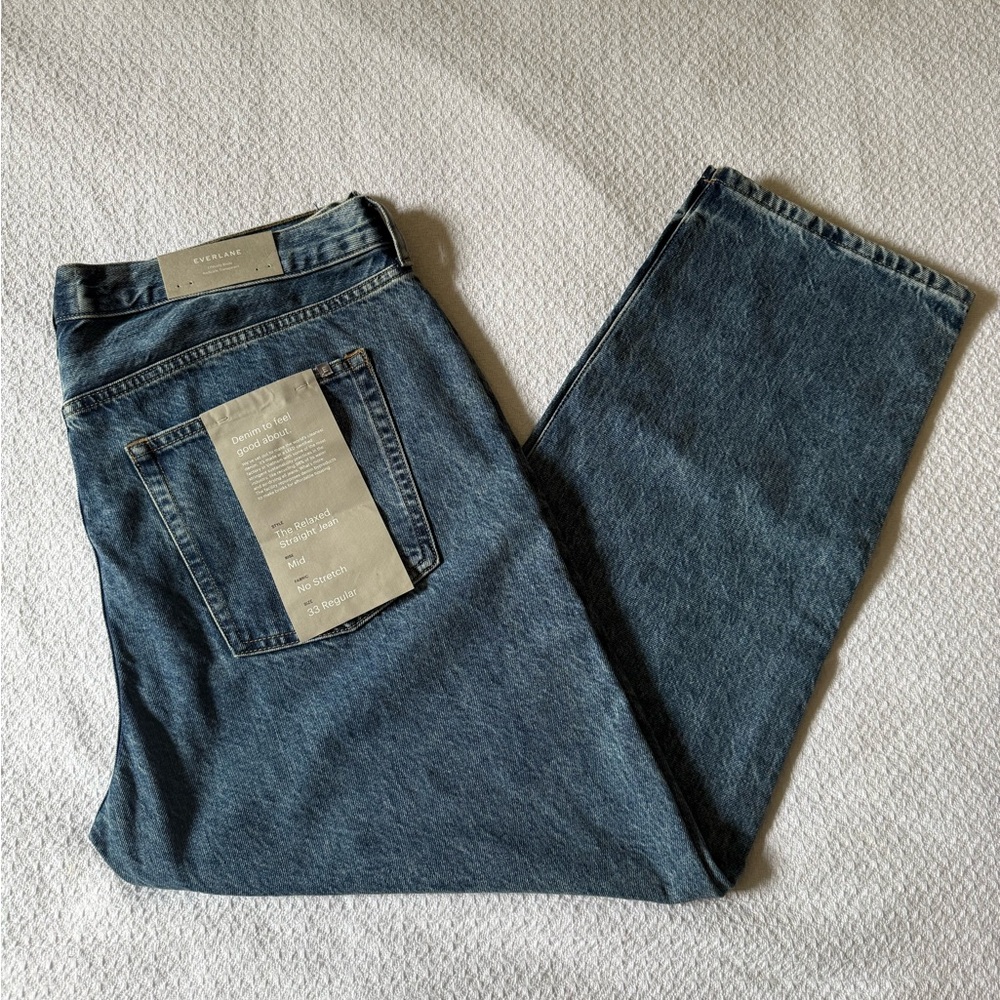 Everlane Relaxed Straight Jeans NWT